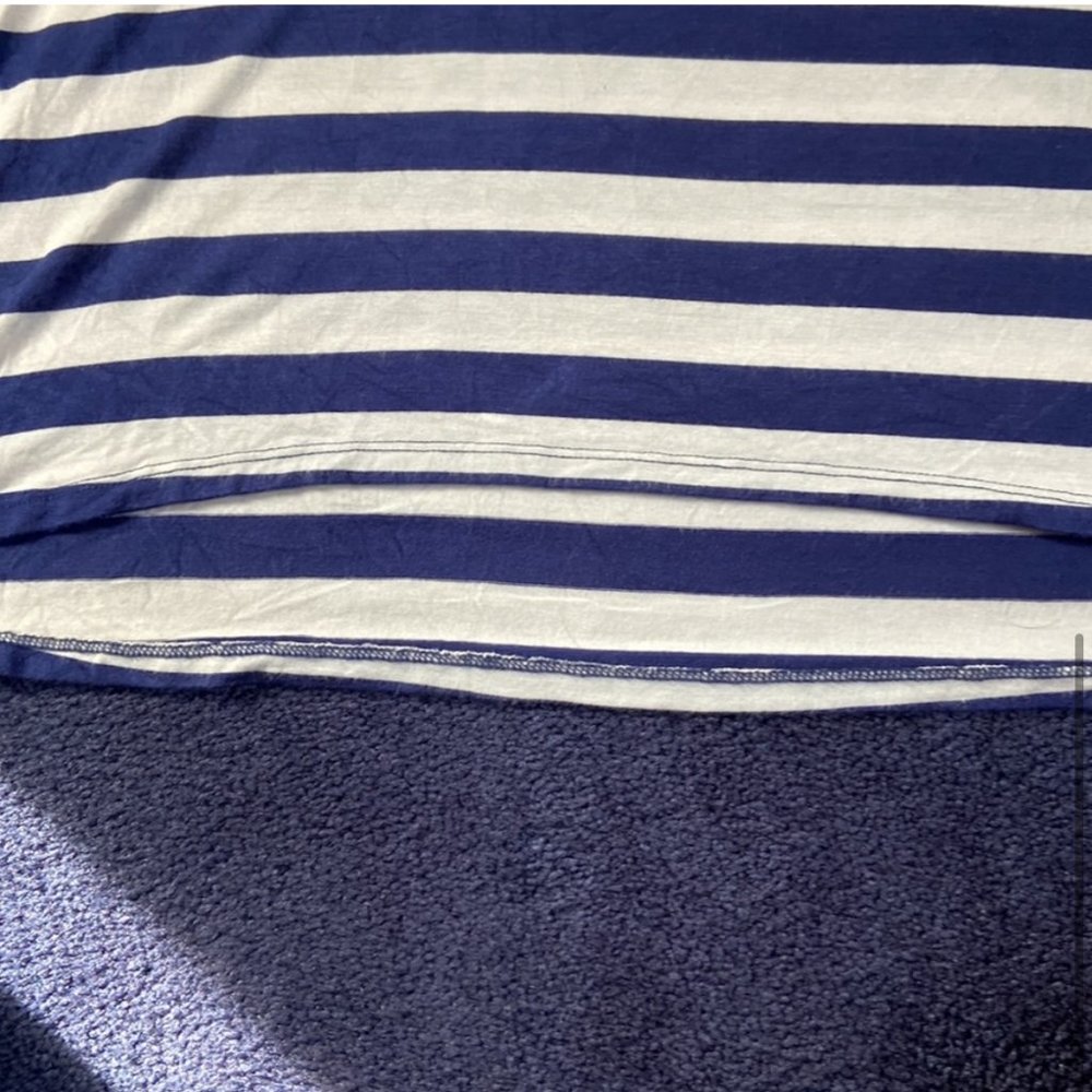 EUC Cable & Gauge Blue and White Striped Tank Sz L - Picture 5 of 5